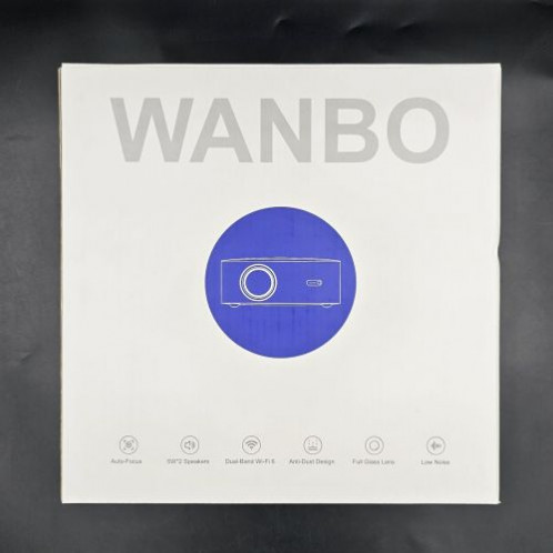 [Outlet Grade B] Wanbo Projector X2 Max 1080p with Dual-band Wif-Fi 6 White EU DO8000823-03